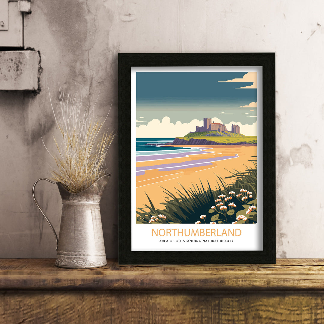 Northumberland Travel Poster