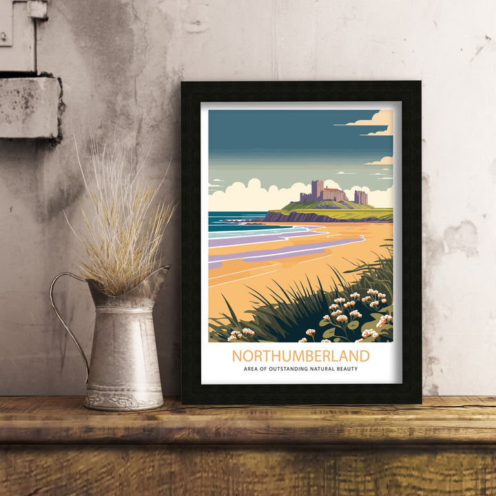 Northumberland Travel Poster