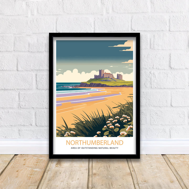 Northumberland Travel Poster