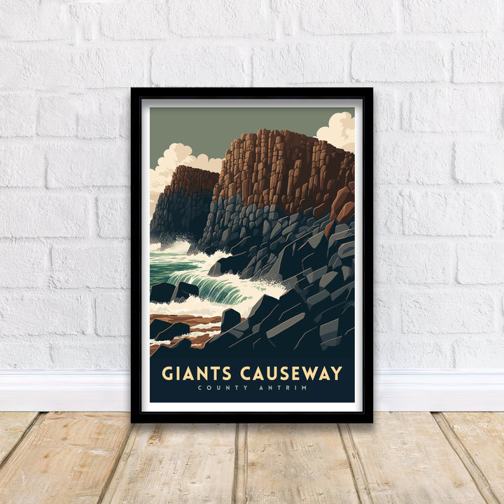 Giants Causeway Travel Poster