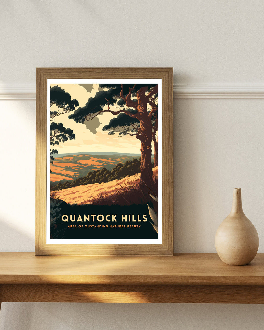 Quantock Hills Travel Poster