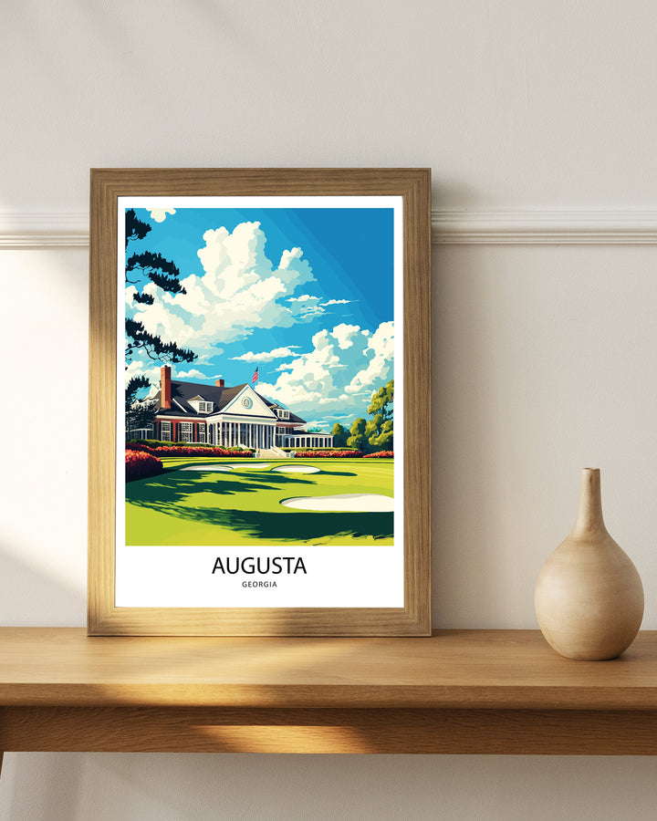 Augusta National Golf Club, Wall Art, Art Poster, Golf Art Poster