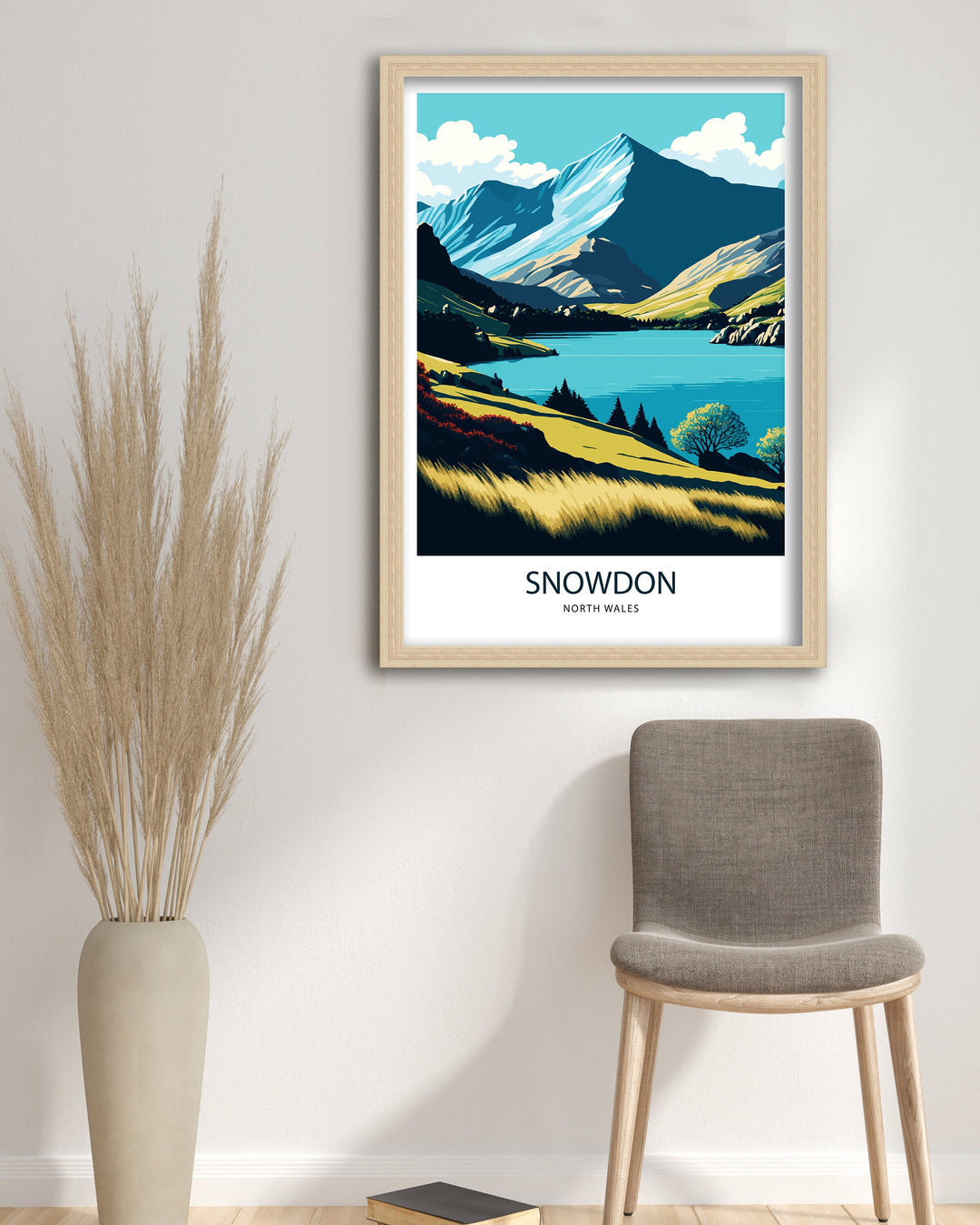 Snowdon North Wales, Travel Poster, Art Poster , Wall Art, Art Poster