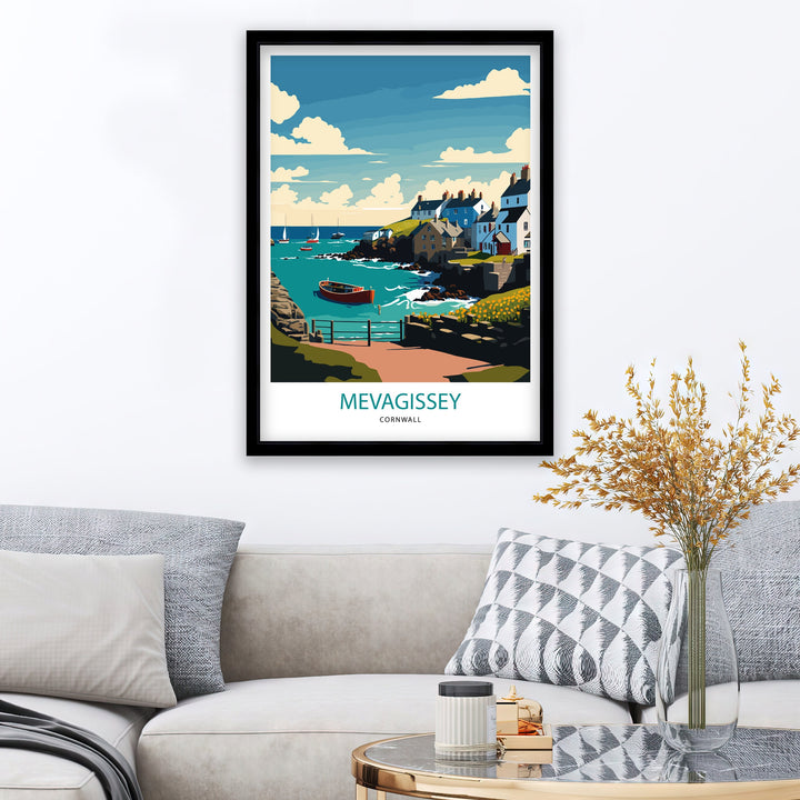 Mevagissey Cornwall Art Poster