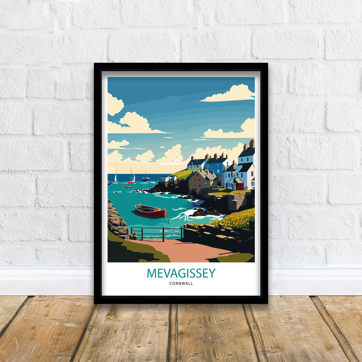 Mevagissey Cornwall Art Poster