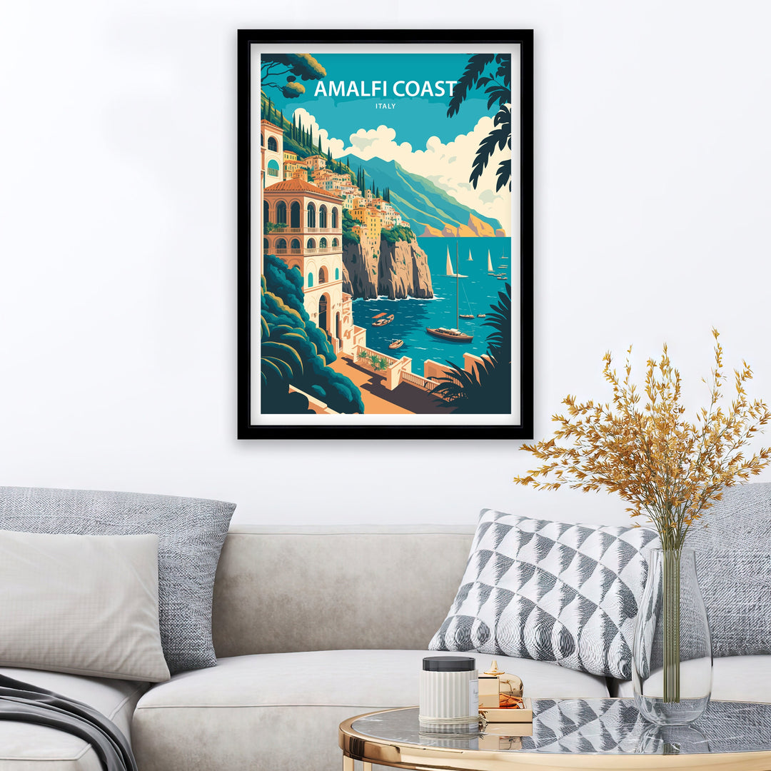 Amalfi Coast Art Poster