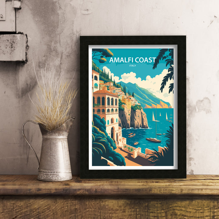 Amalfi Coast Art Poster