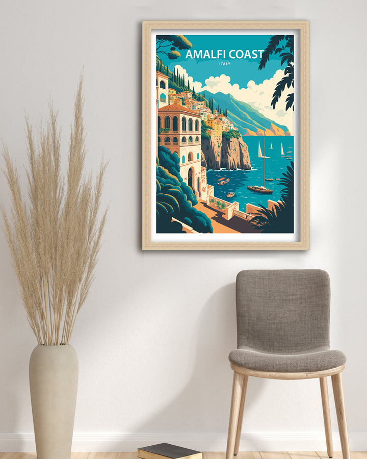 Amalfi Coast Art Poster