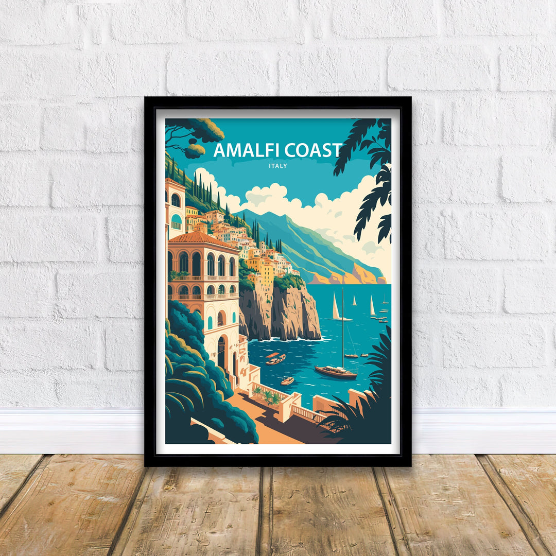 Amalfi Coast Art Poster