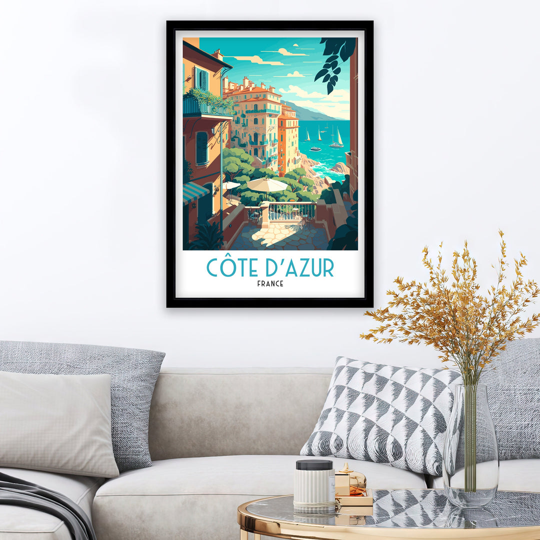 Côte d’Azur Travel Poster