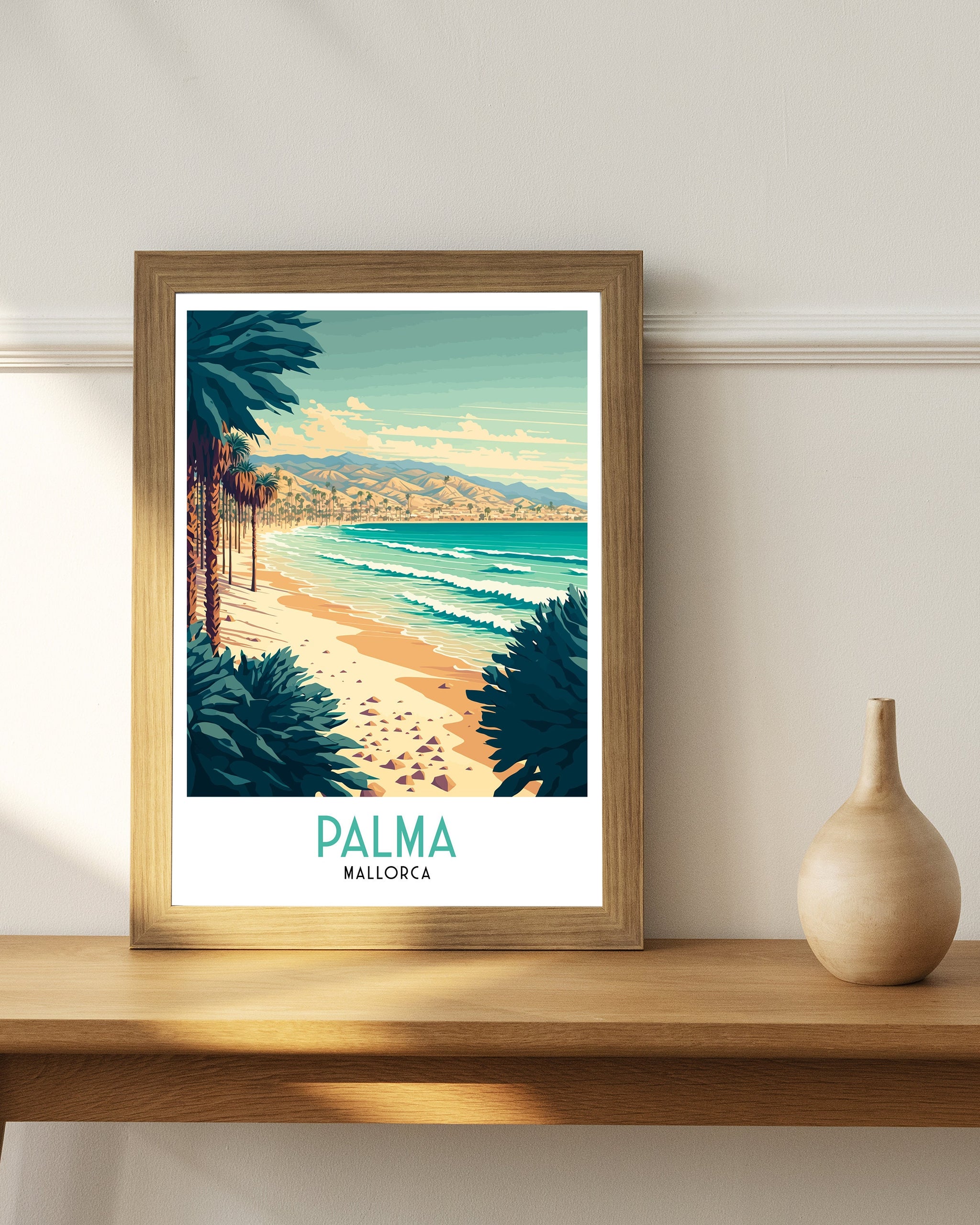 Palma de Mallorca Art Print | Balearic Islands Travel Poster