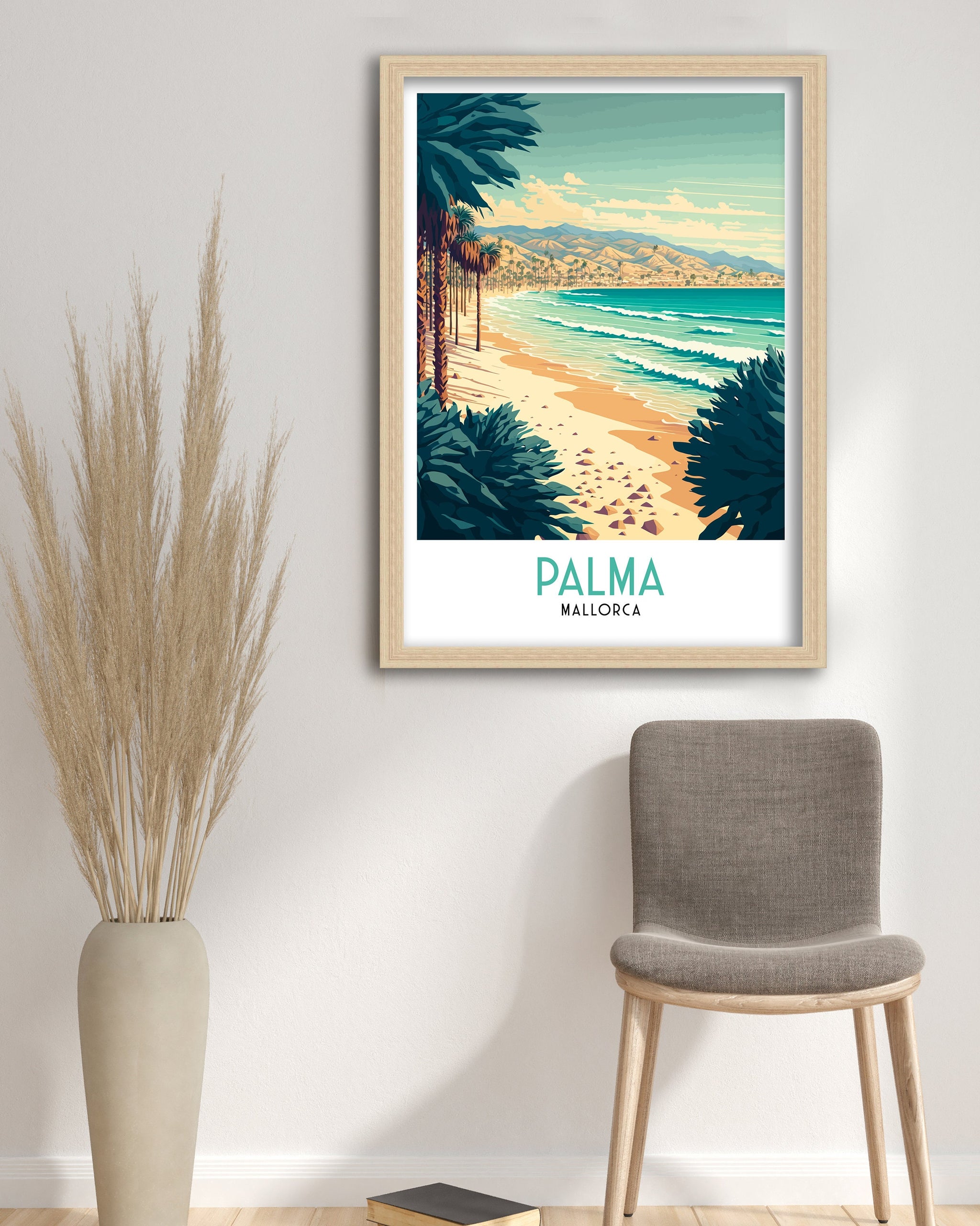 Palma de Mallorca Art Print | Balearic Islands Travel Poster