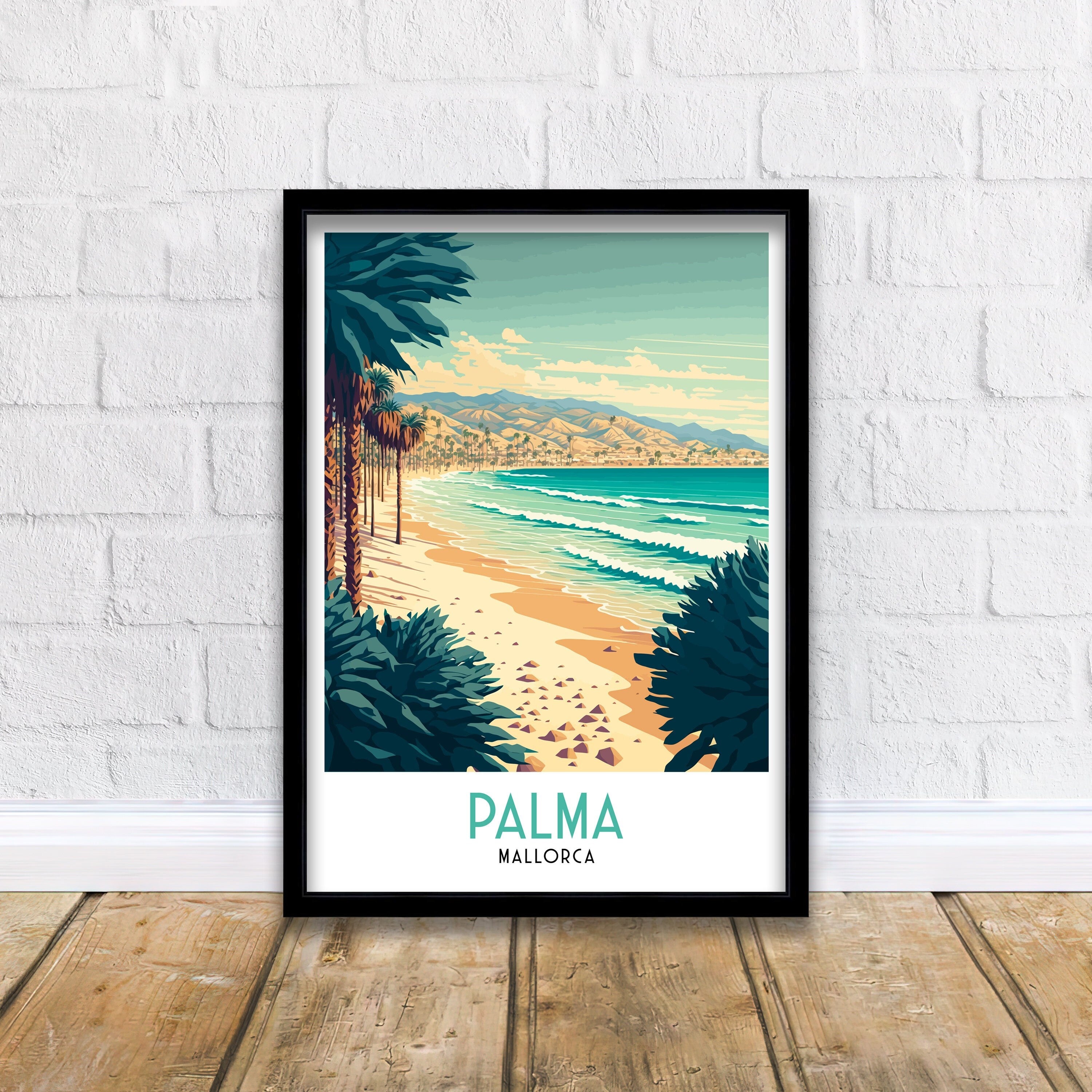 Palma de Mallorca Art Print | Balearic Islands Travel Poster