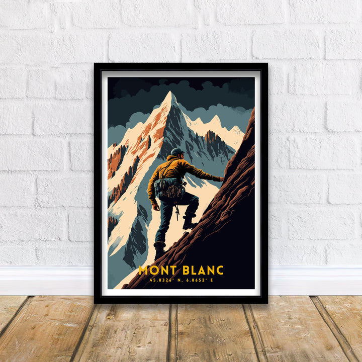 Mont Blanc Travel Poster Poster