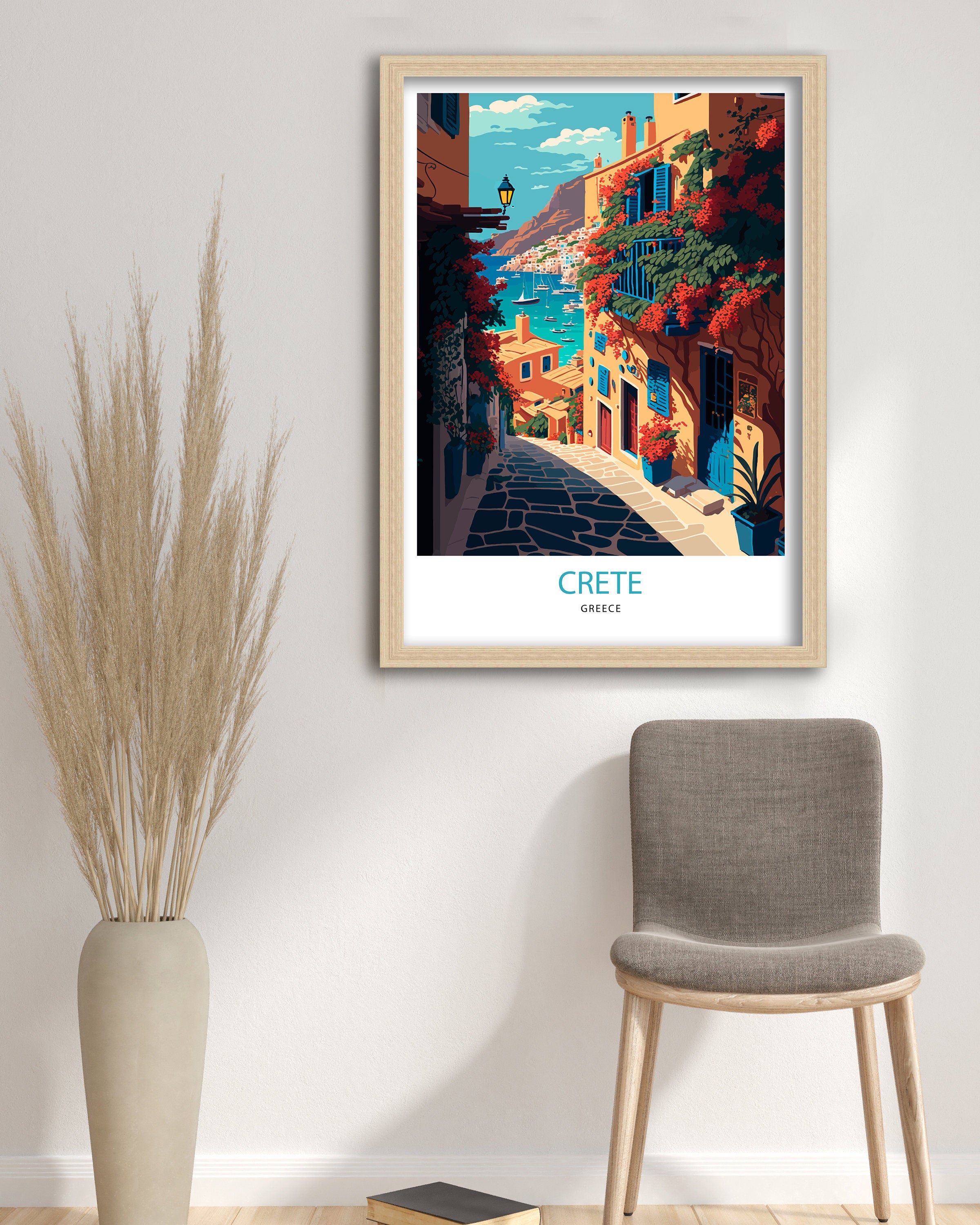 Crete Greece Travel Print | Mediterranean Wall Art