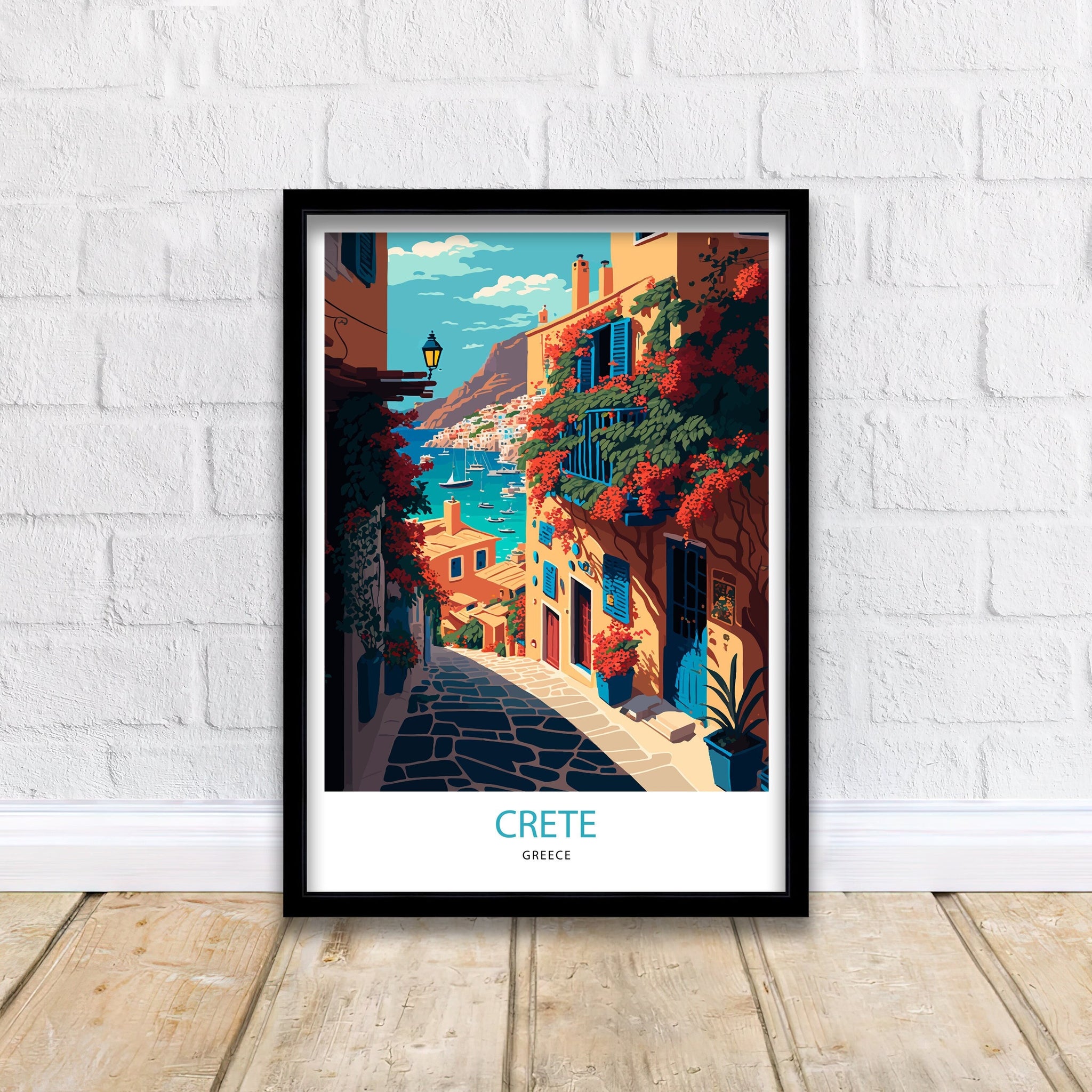 Crete Greece Travel Print | Mediterranean Wall Art
