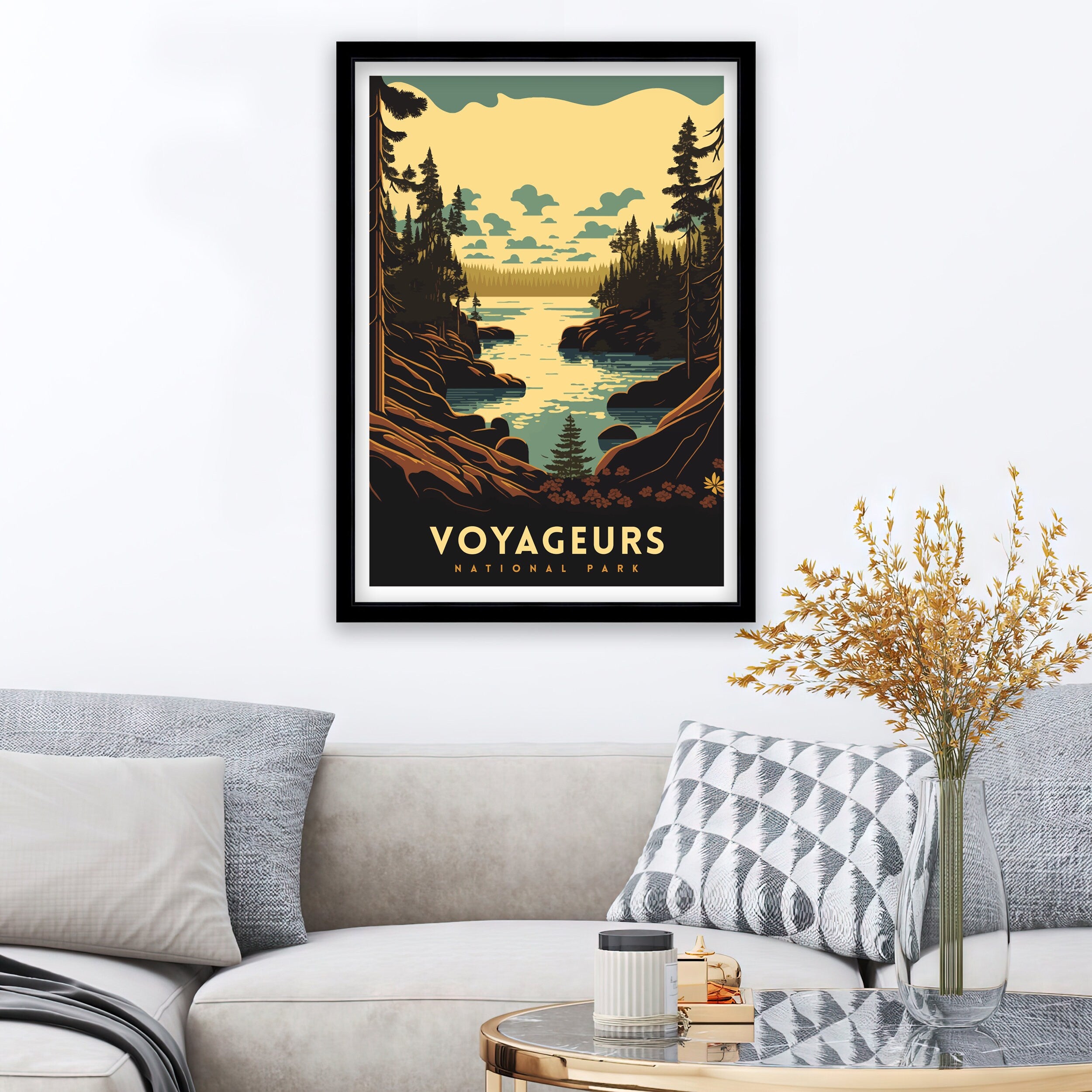 Voyageurs National Park Poster | Adventure Travel Print
