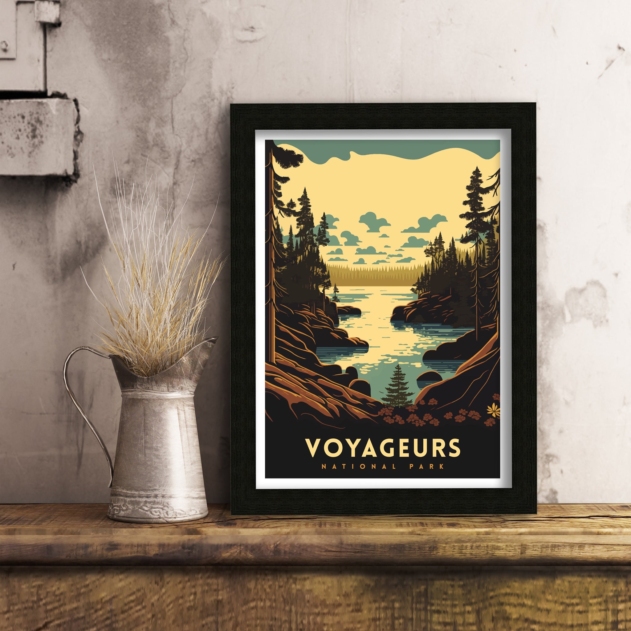 Voyageurs National Park Poster | Adventure Travel Print