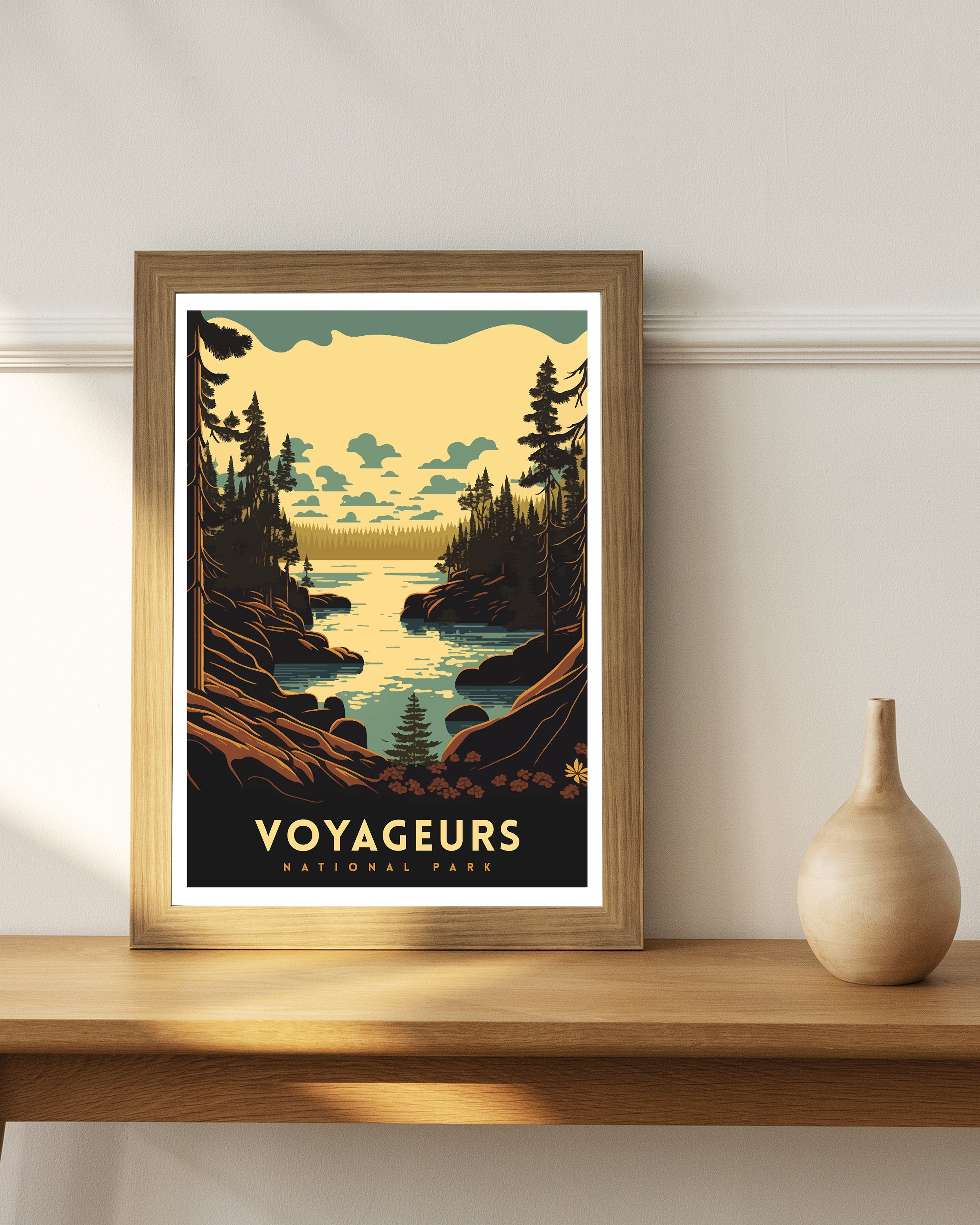 Voyageurs National Park Poster | Adventure Travel Print