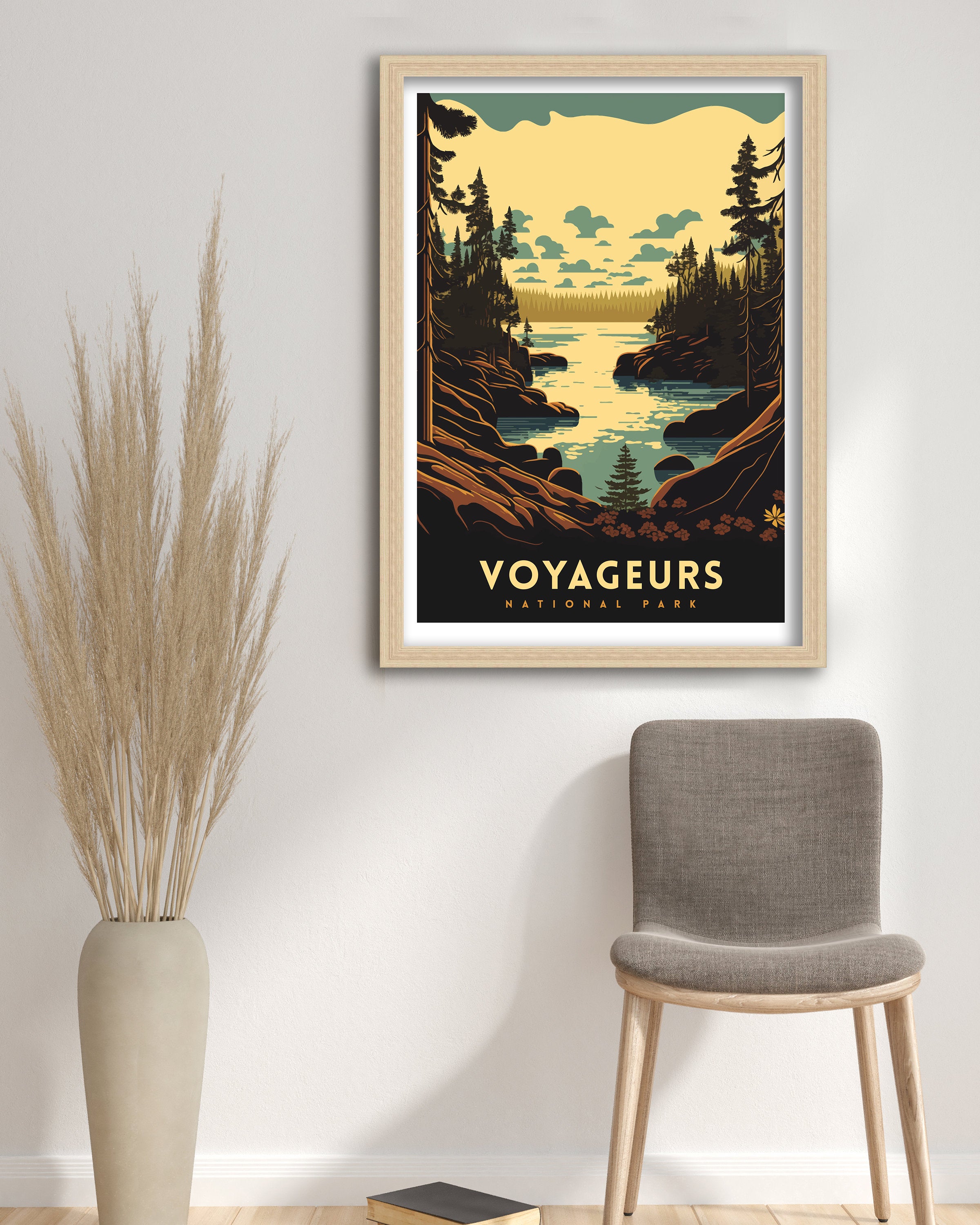 Voyageurs National Park Poster | Adventure Travel Print