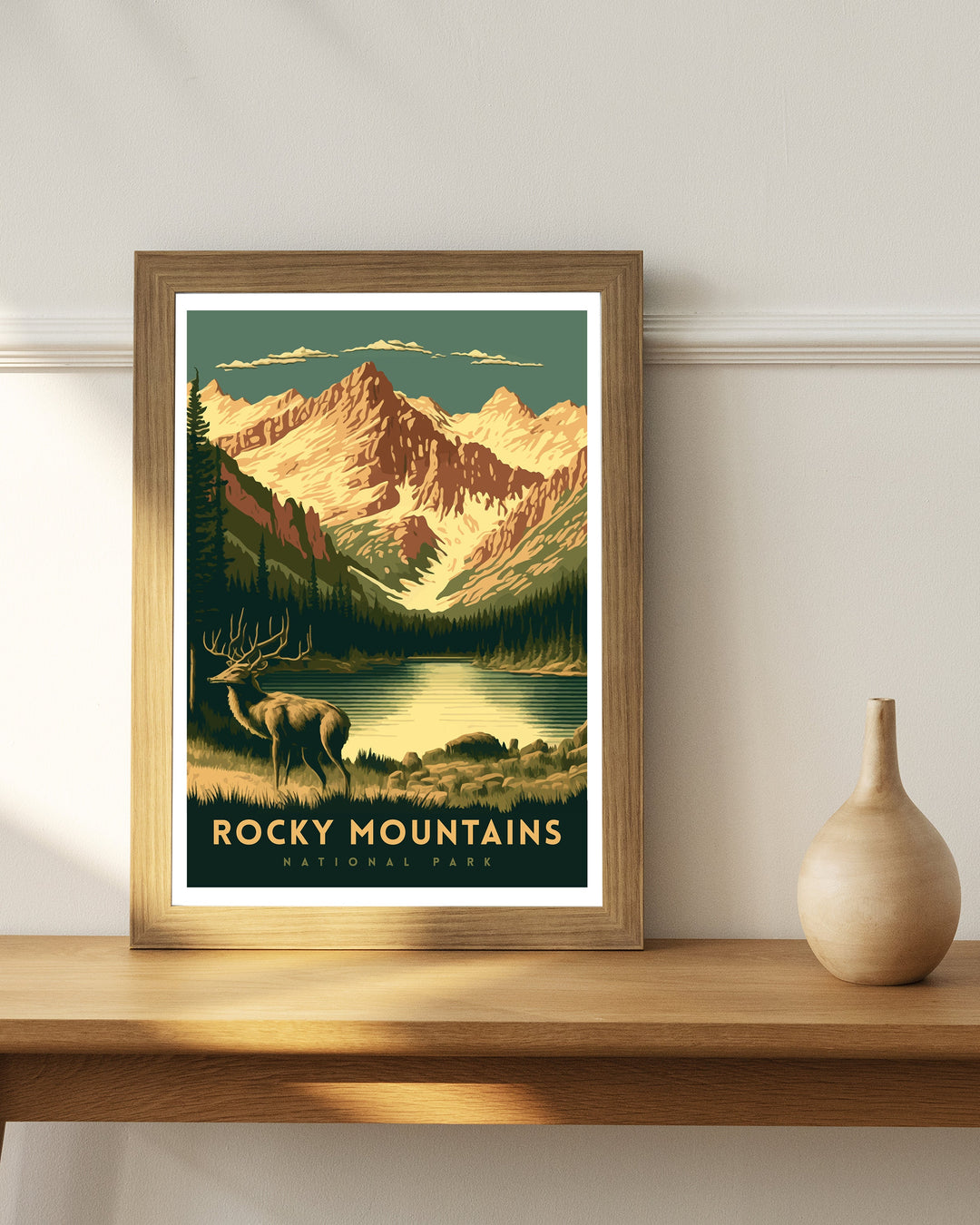 Rocky Mountains Travel Poster