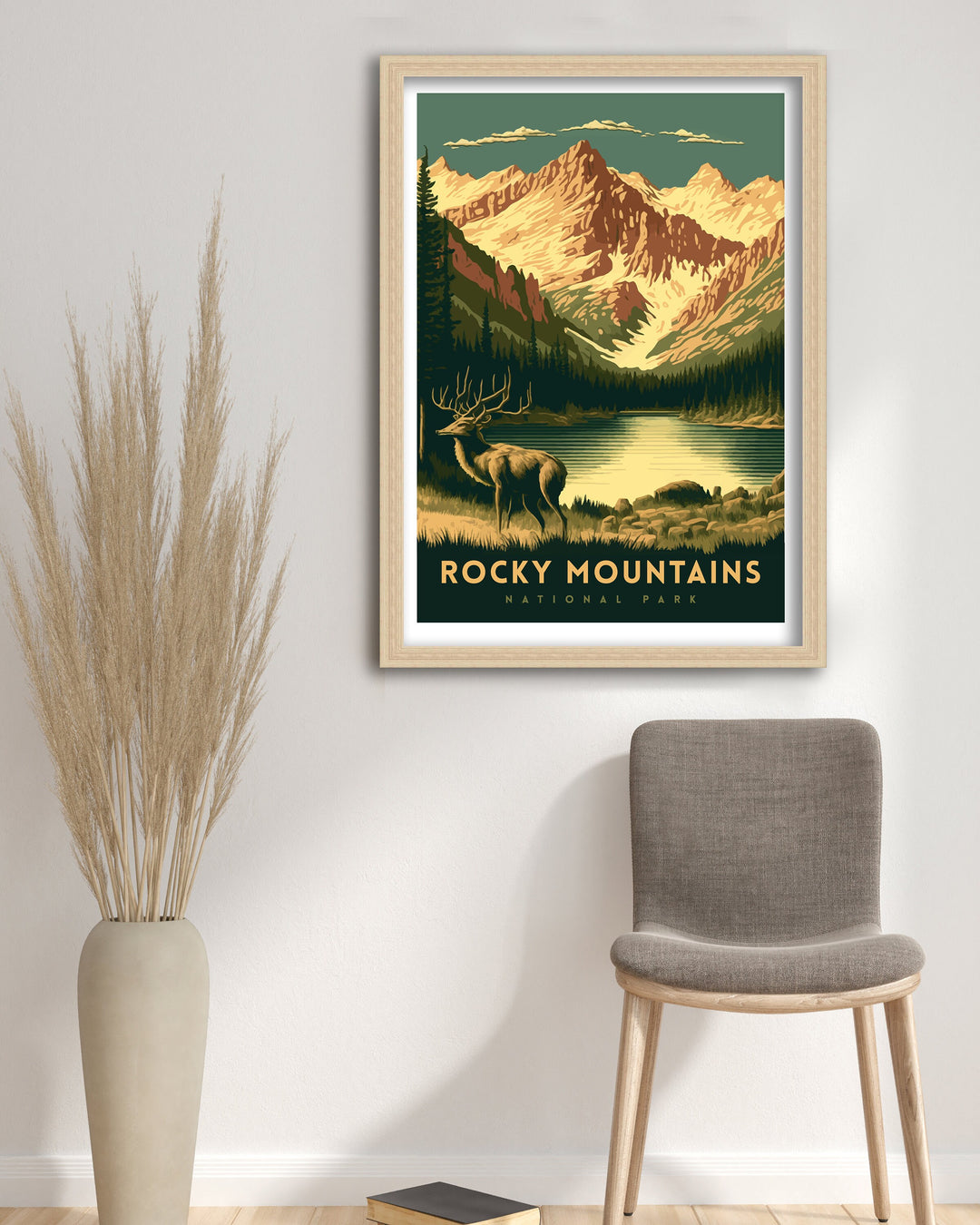 Rocky Mountains Travel Poster