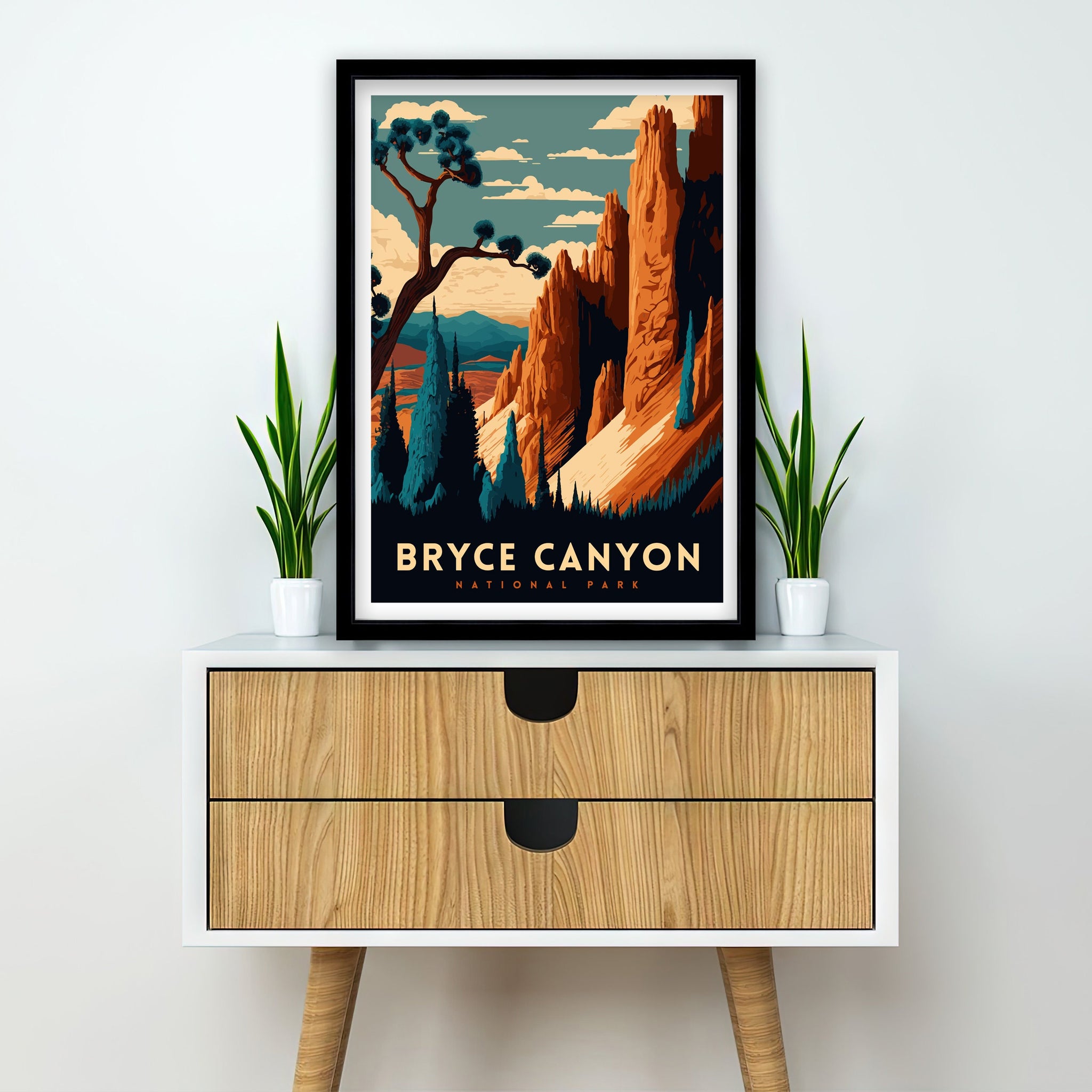 Bryce Canyon National Park Art Print | Utah Travel Poster