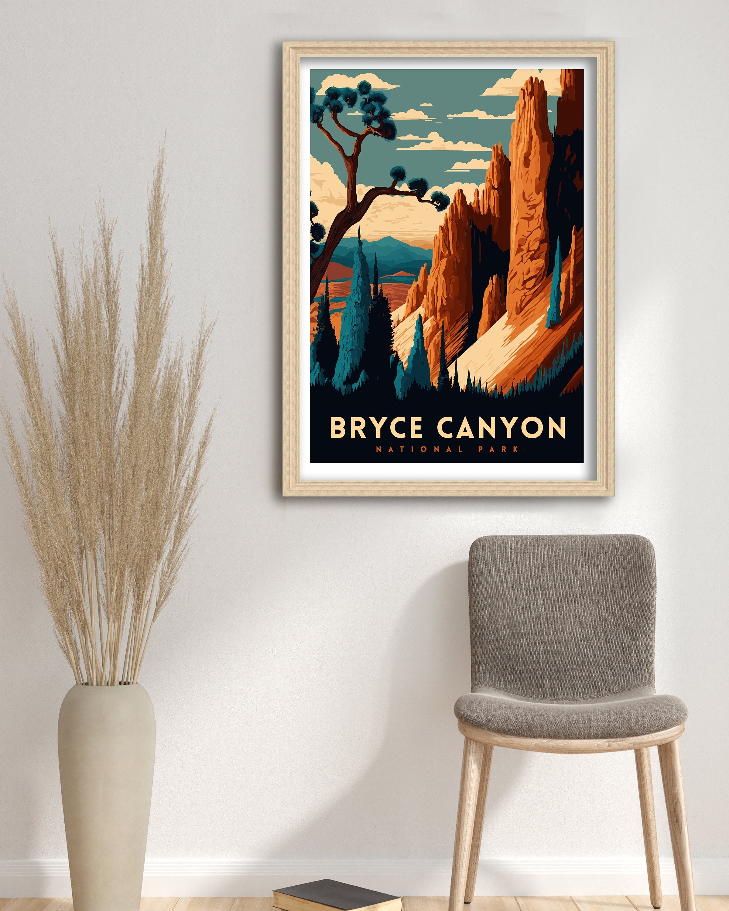 Bryce Canyon National Park Art Print | Utah Travel Poster