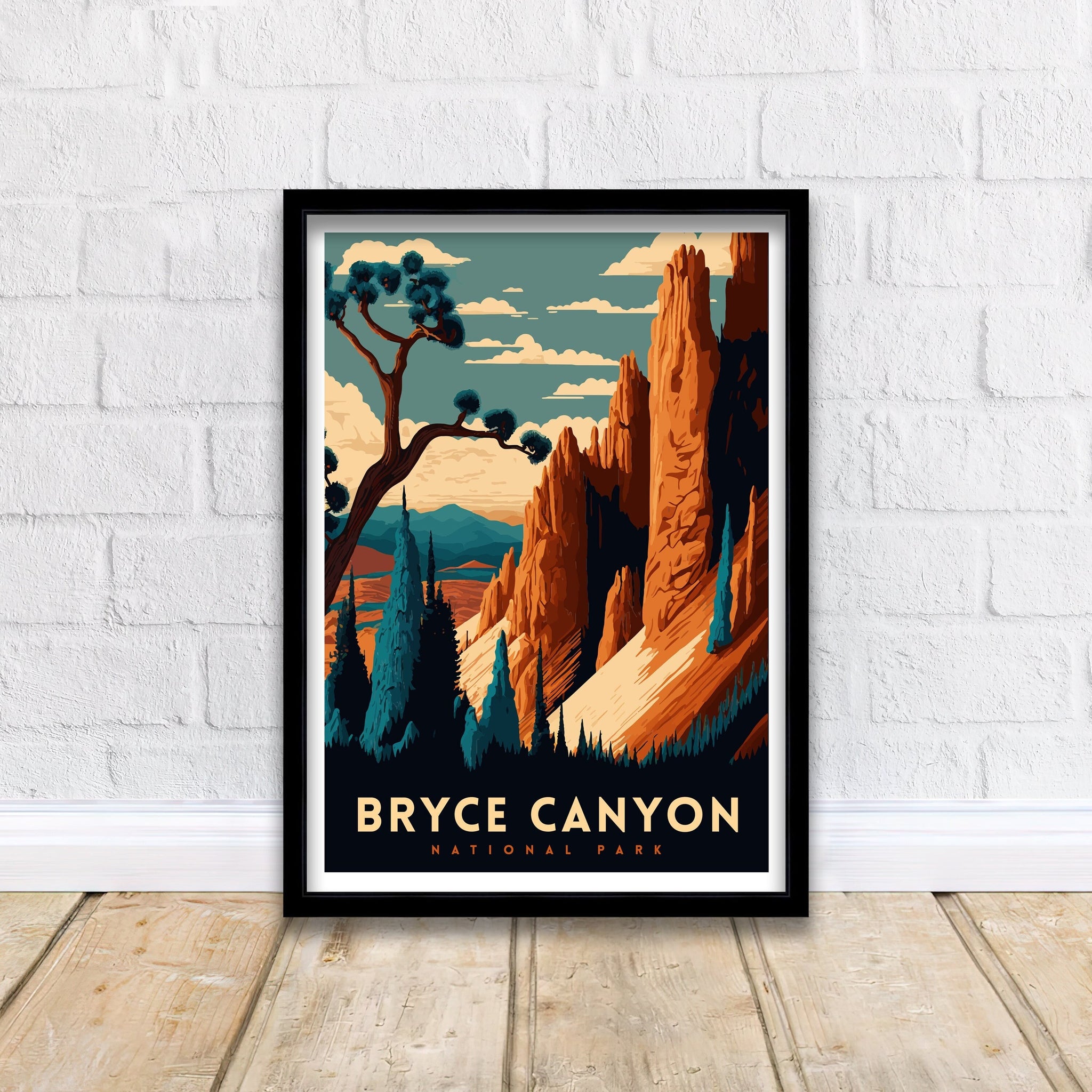 Bryce Canyon National Park Art Print | Utah Travel Poster