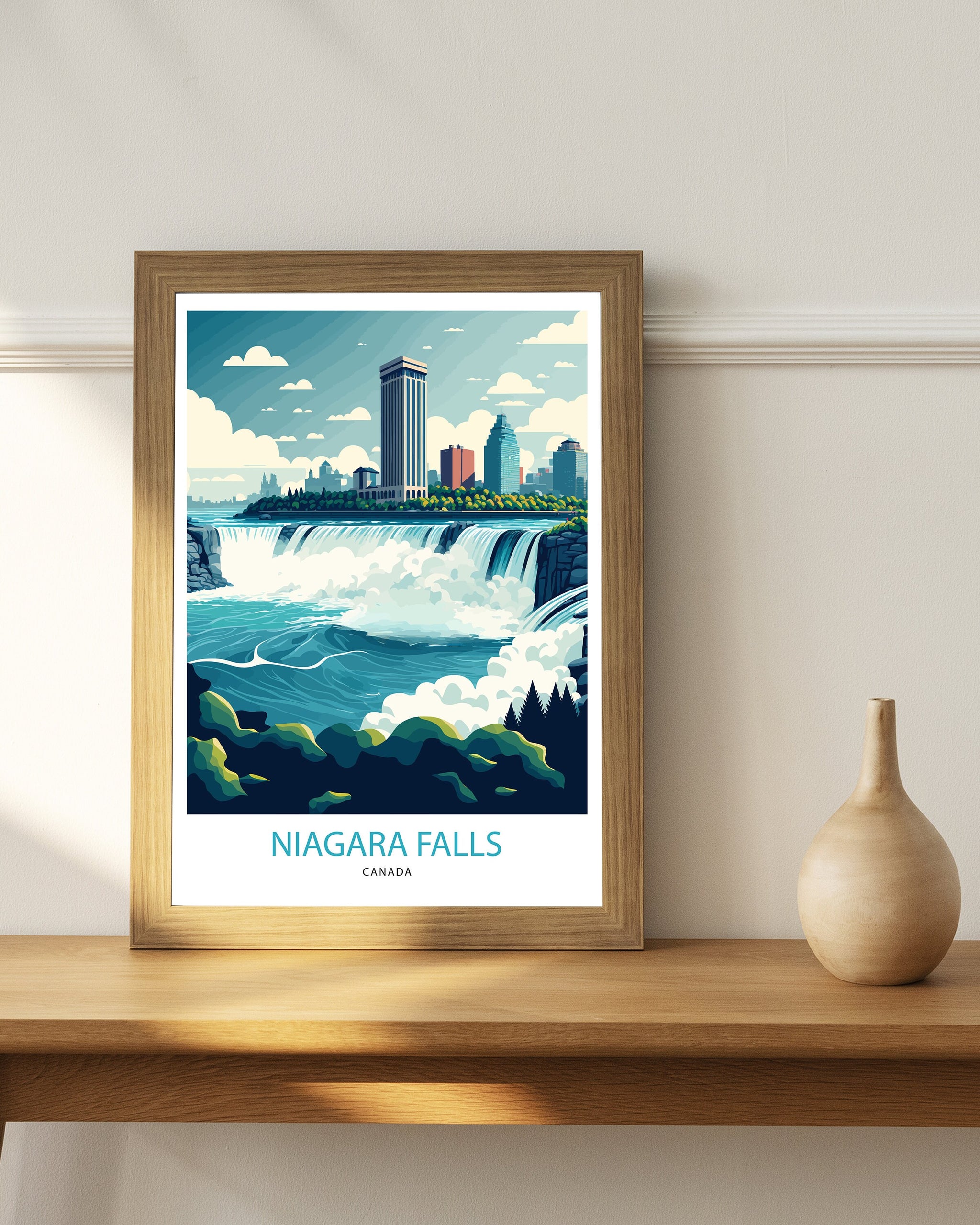 Niagara Falls Canada Travel Poster Print | Wall Art