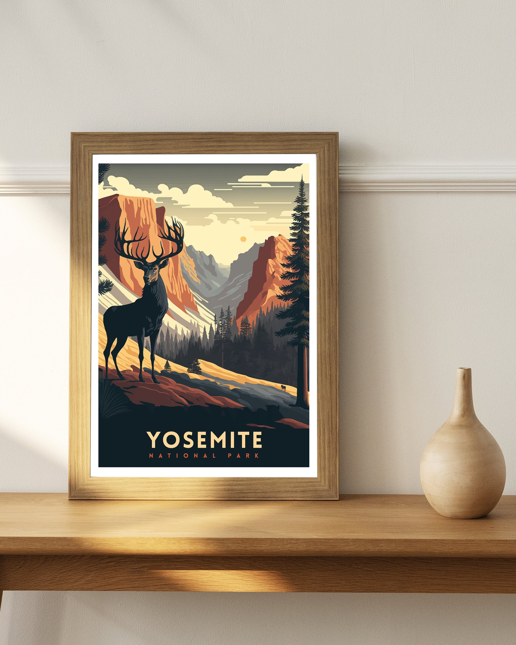 Yosemite National Park Art Print | Adventure Travel Poster