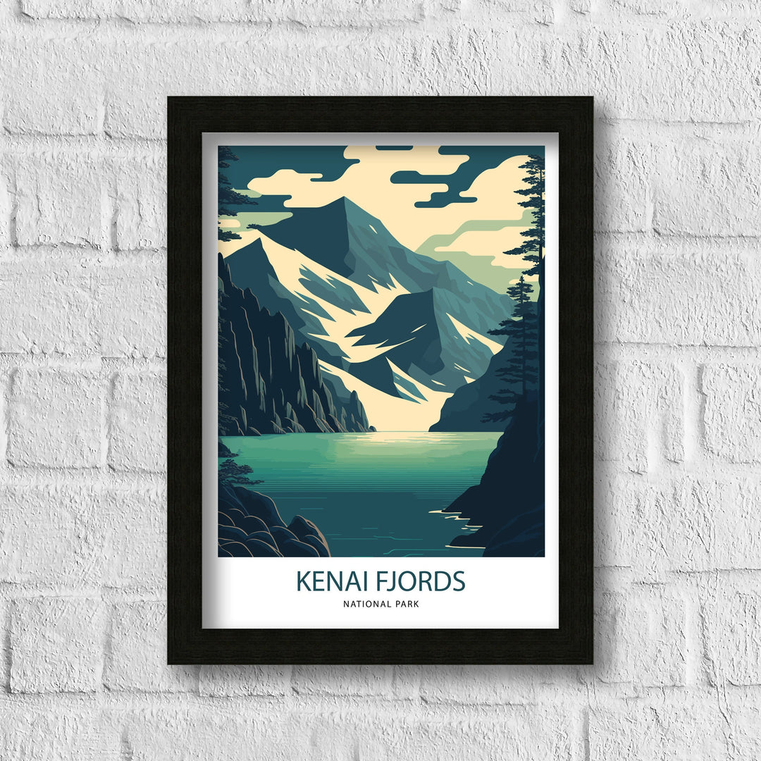 Kenai Fjords Travel Poster