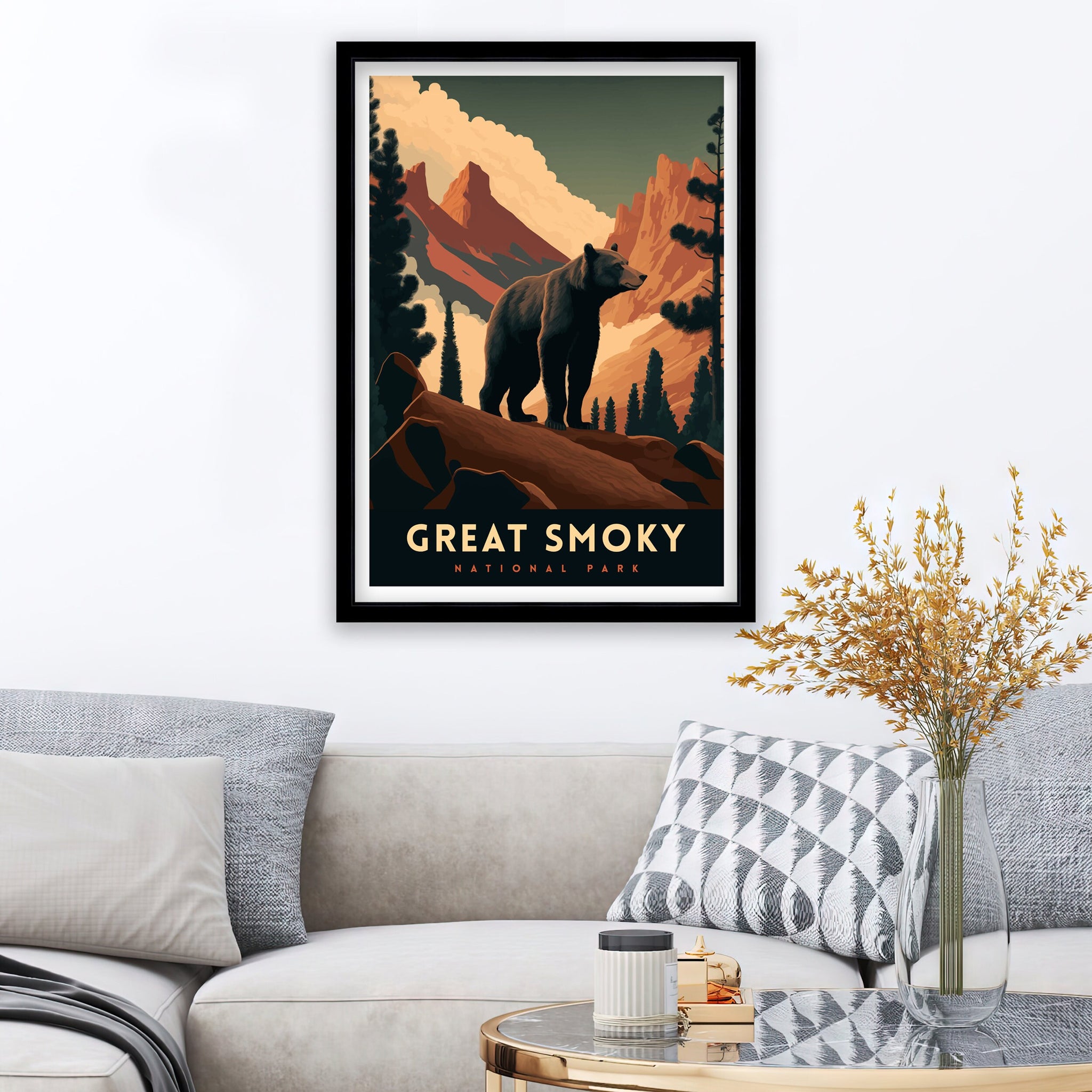 Great Smoky Mountains Art Print | National Park Poster