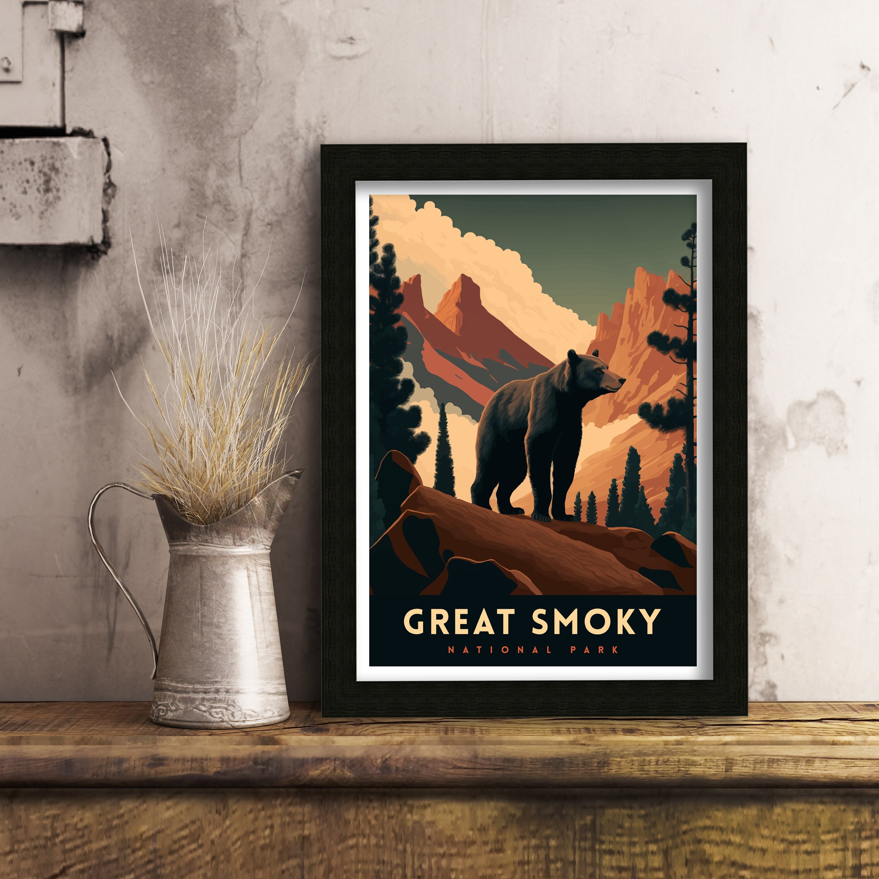 Great Smoky Mountains Art Print | National Park Poster
