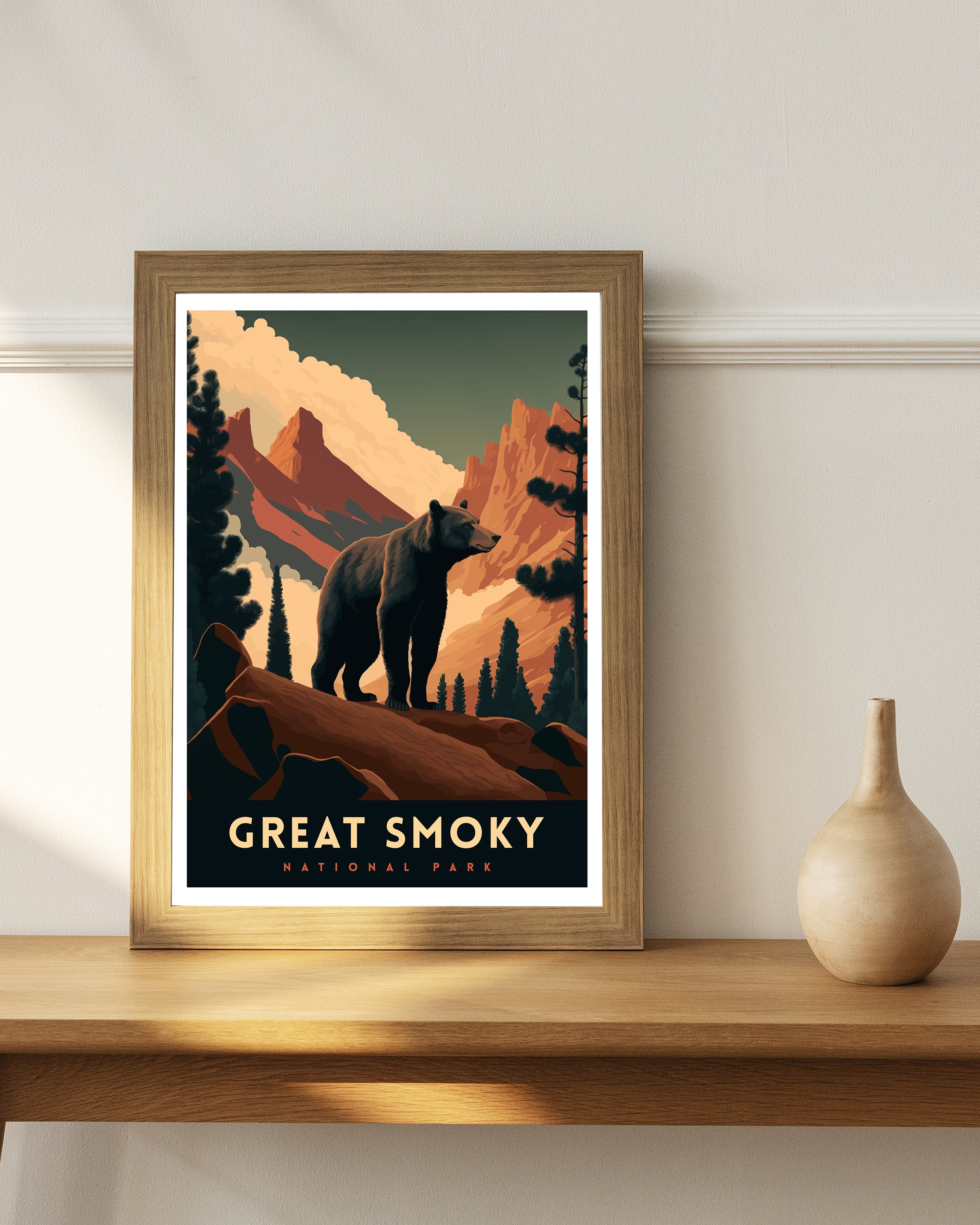 Great Smoky Mountains Art Print | National Park Poster