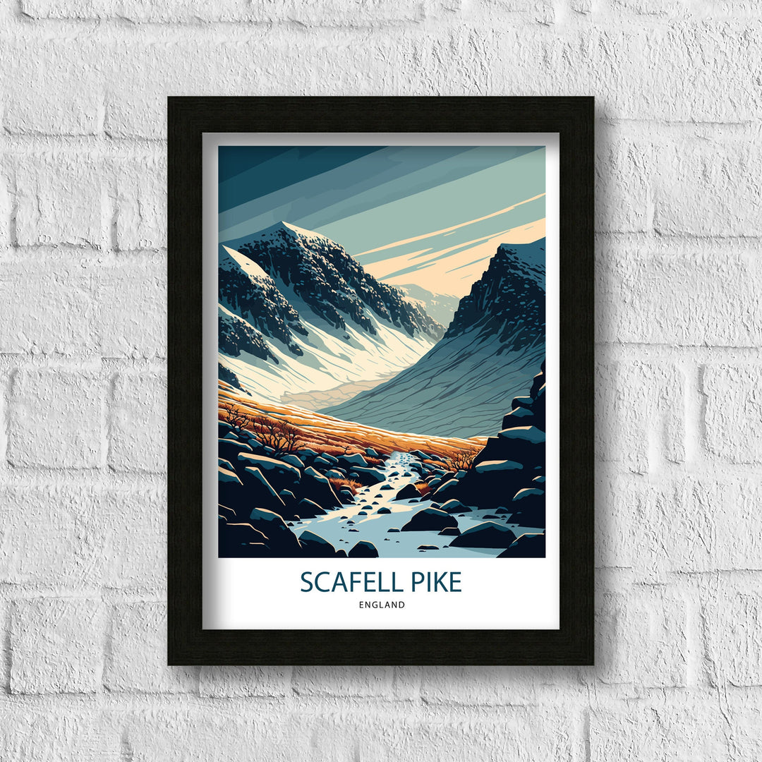 Scafell Pike Travel Poster