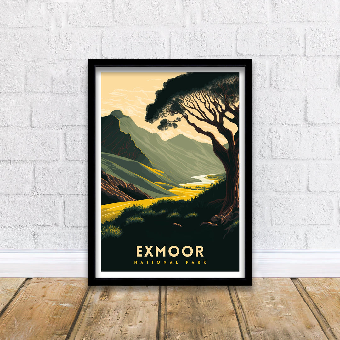 Exmoor National Park Travel Poster