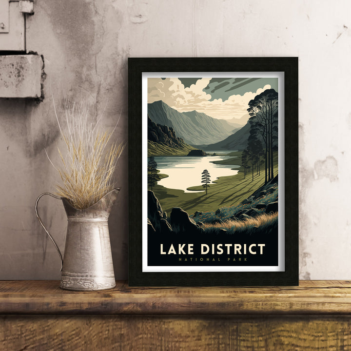 Lake District Travel Poster