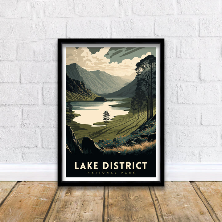 Lake District Travel Poster