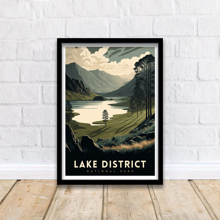 Lake District Travel Poster