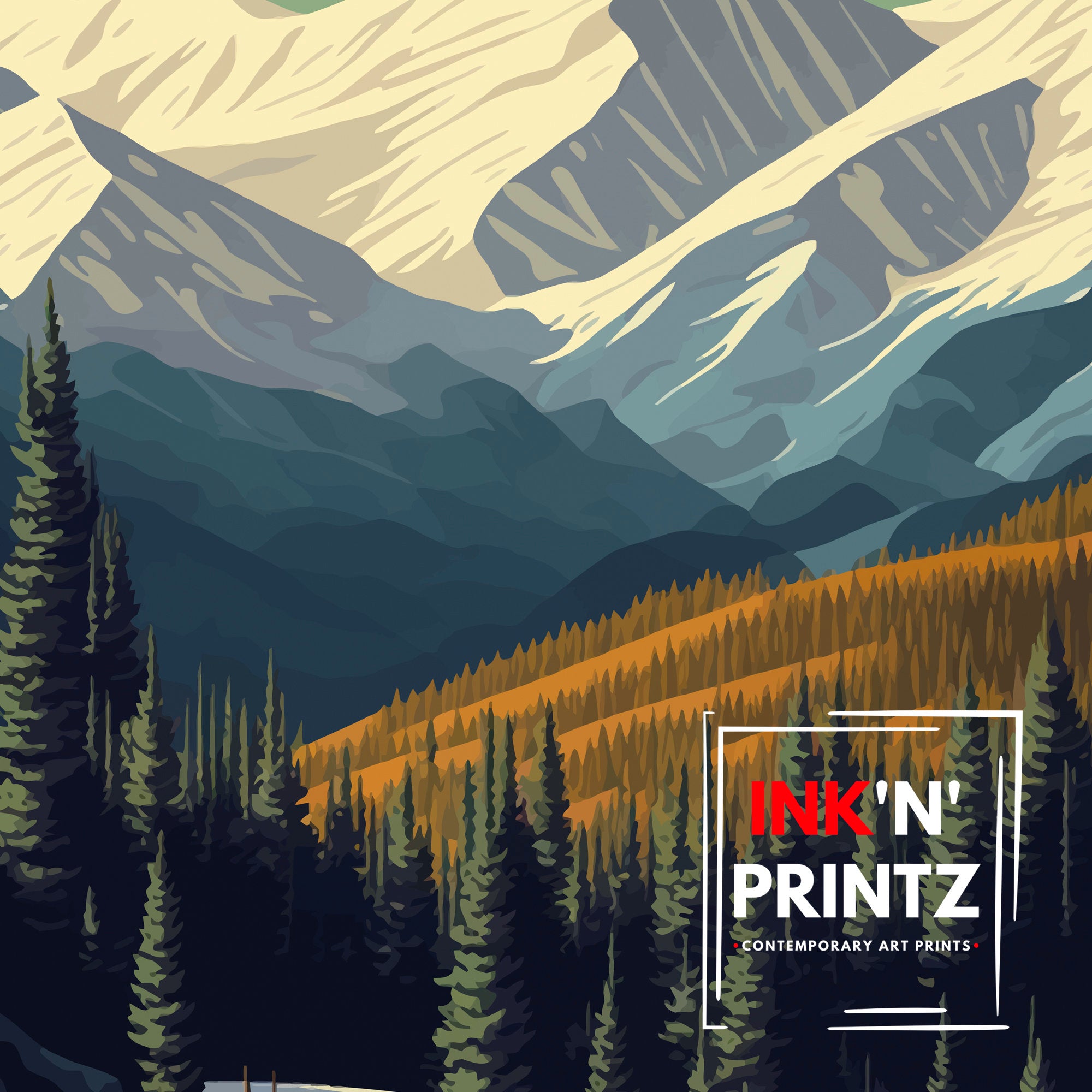 Aspen Colorado Art Print | Mountain Travel Poster