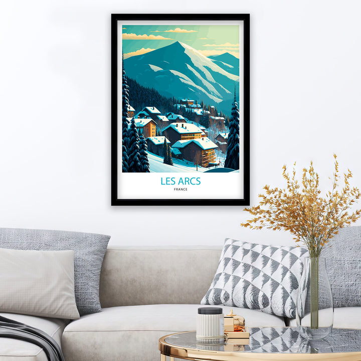 Les Arcs Travel Poster