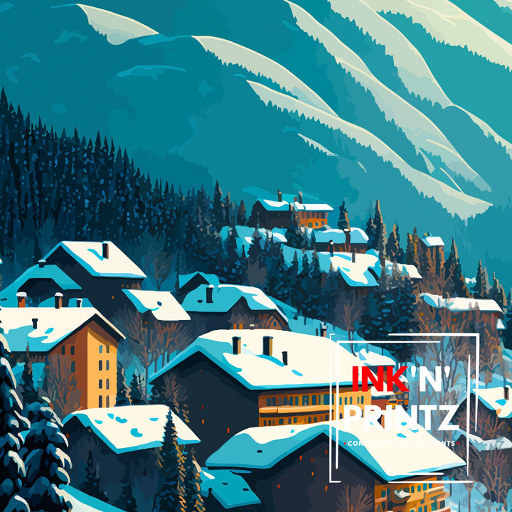 Les Arcs Travel Print