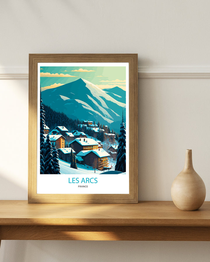 Les Arcs Travel Poster