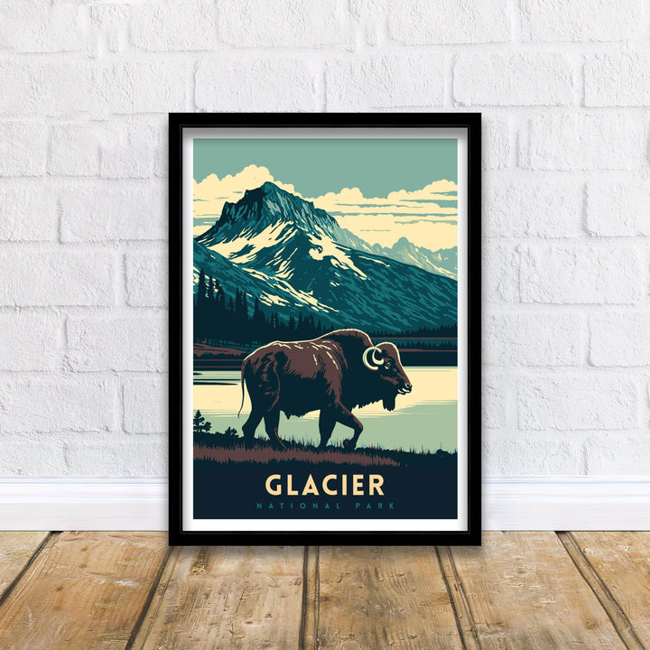 Glacier National Park Travel Poster