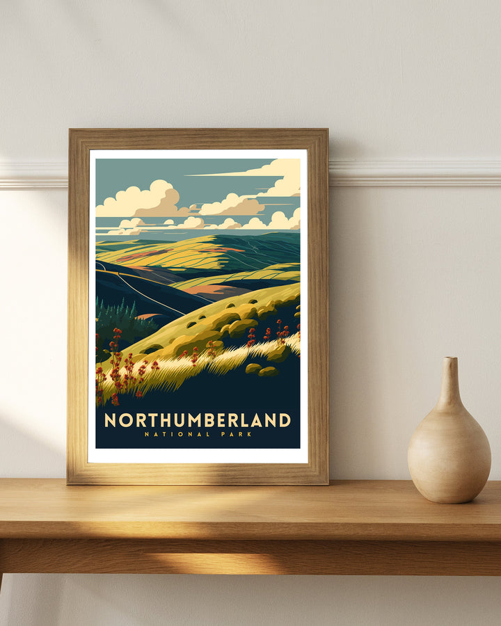 Northumberland Travel Poster