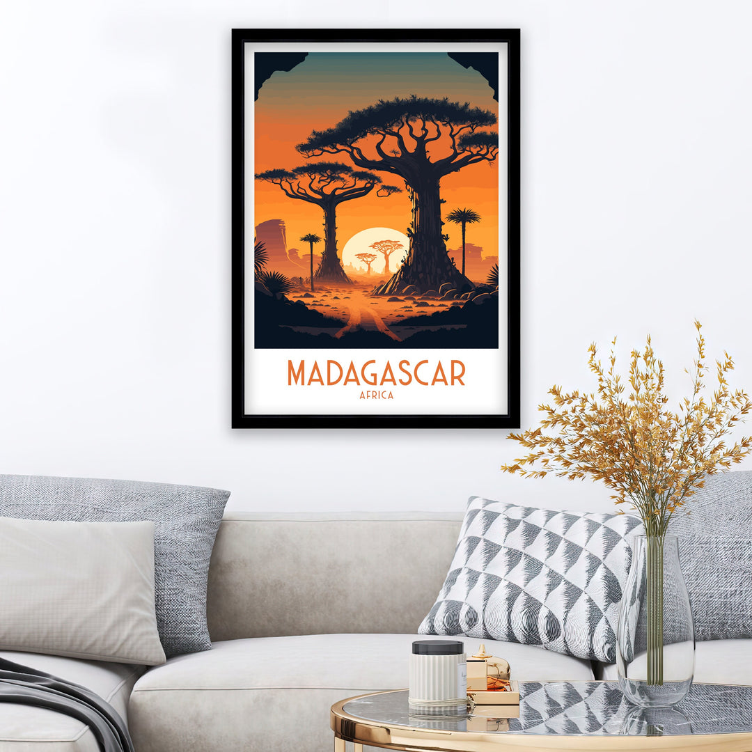 Madagascar Travel Poster