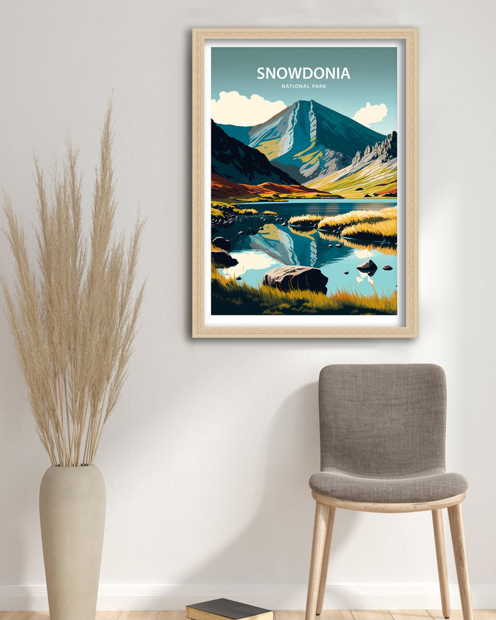 Snowdonia Travel Poster