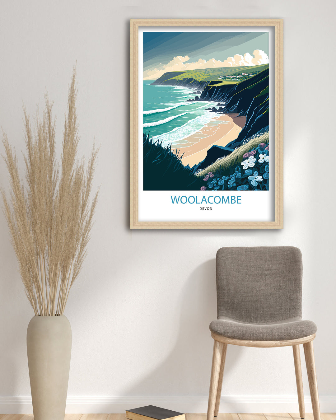 Woolacombe Travel Poster |North Devon