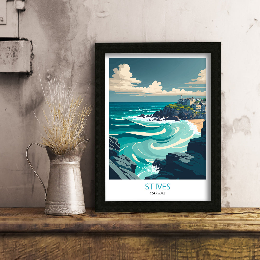 St Ives Travel Poster